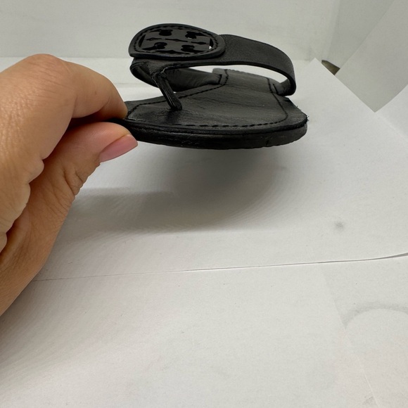 Tory Burch Black Leather Sandals - Picture 11 of 13